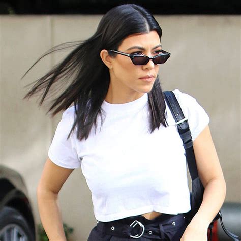 kourtney kardashian small cat eye sunglasses